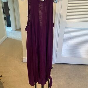 Purple Sleeveless coverup
